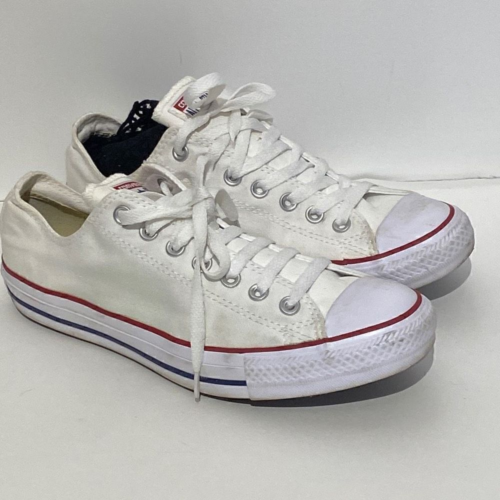 Converse All Star Unisex Lace Up Classic Chuck Taylor White Sneakers 9 M 11 W